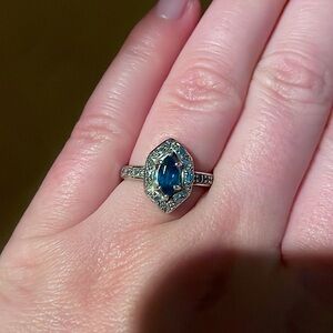 Topaz Sterling Silver Oval ring